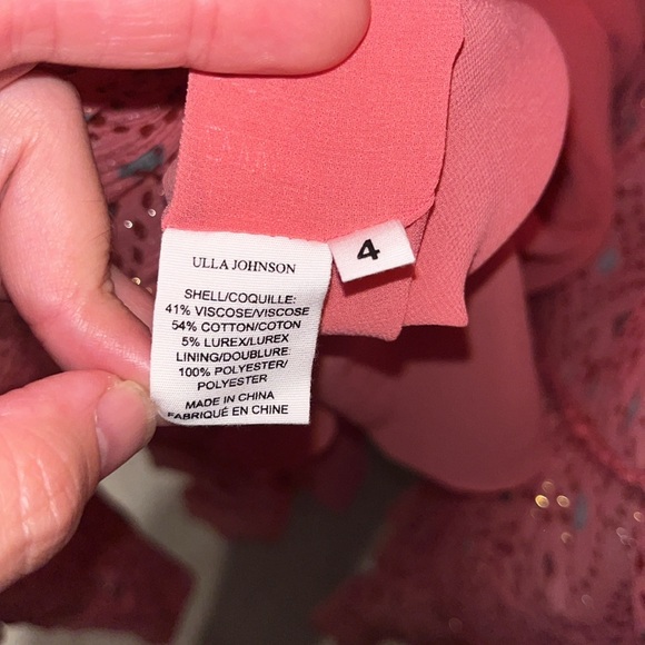 Ulla Johnson Karima Metallic Cutout Maxi Dress in Hibiscus - Picture 2 of 7